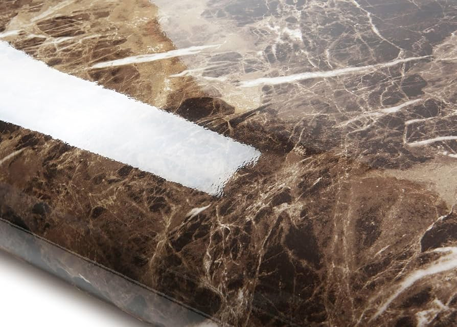 ROSEROSA Peel and Stick Glossy Faux Marble Architectural Film Self-Adhesive Vinyl Film Wallpaper ... | Amazon (US)