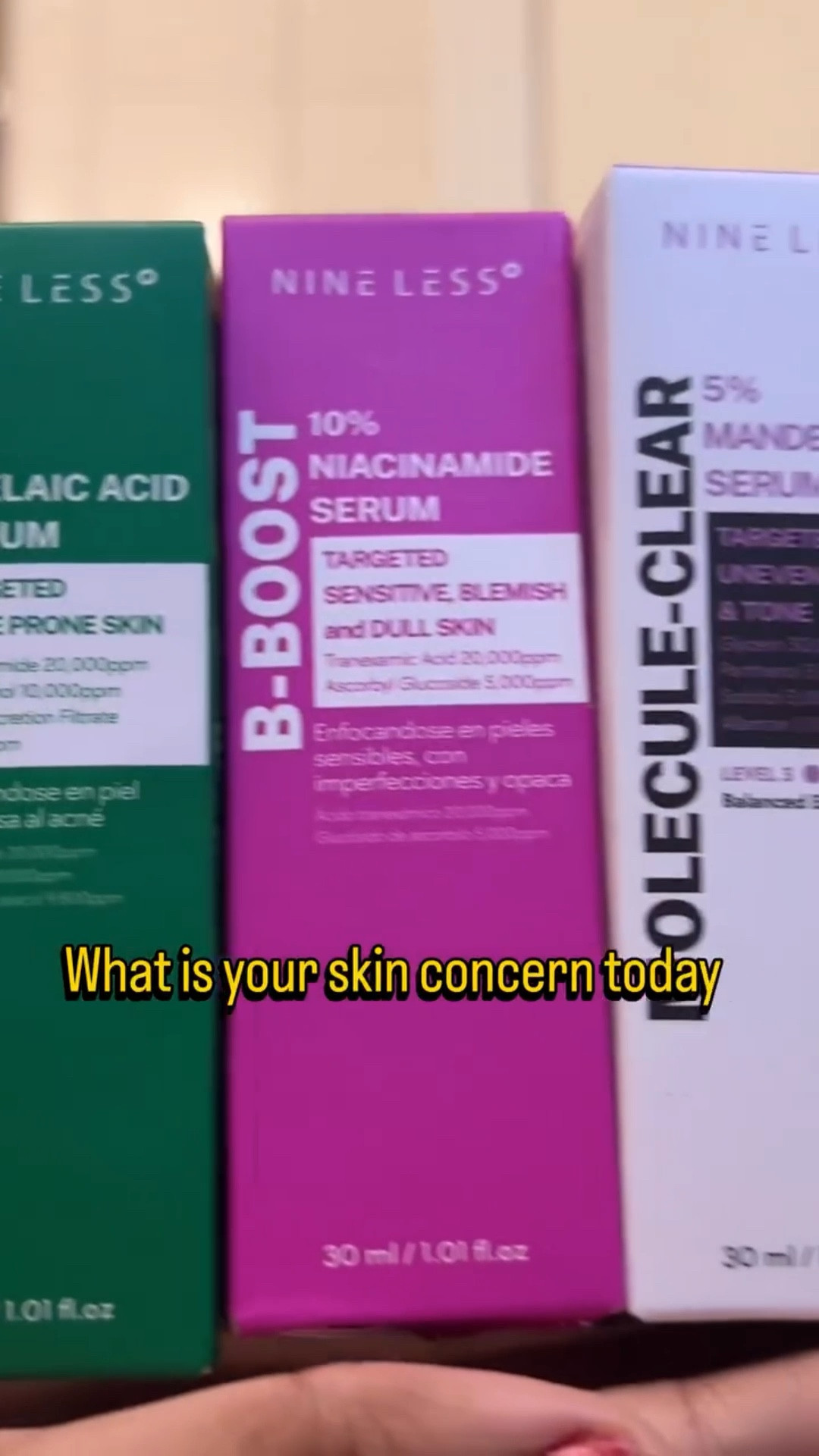 #Ad What’s your skin concern today? 🧪 Choose your fighter! 🥊 I’m breaking down the @nineless_official serum lineup to help you find your perfect match. Whether you’re dealing with stubborn redness, textured skin, or just want those pores to disappear, there’s a solution here.

✨ The Lineup:
💖 10% Azelaic Acid: The Spot & Soothing Rescue for redness and breakouts.
💙 10% Niacinamide: The Daily All-Rounder for pores and oil control.
💛 5% Mandelic Acid: The Gentle Texture Smoother for that glowy, soft finish.

@yesstyle code: DANCETRANCE2

#yesstyle #nineless #ninelessskincare #niacinamideserum #azelaicacid

#LTKmorningroutine #LTKselfcare #LTKBeauty