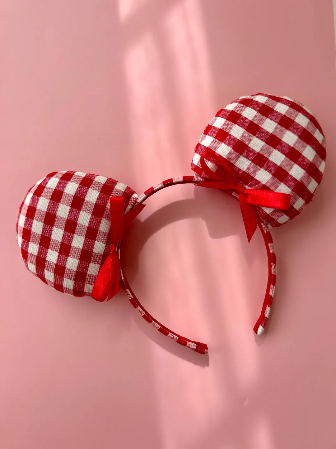 Gingham Mickey Ears - Etsy | Etsy (US)