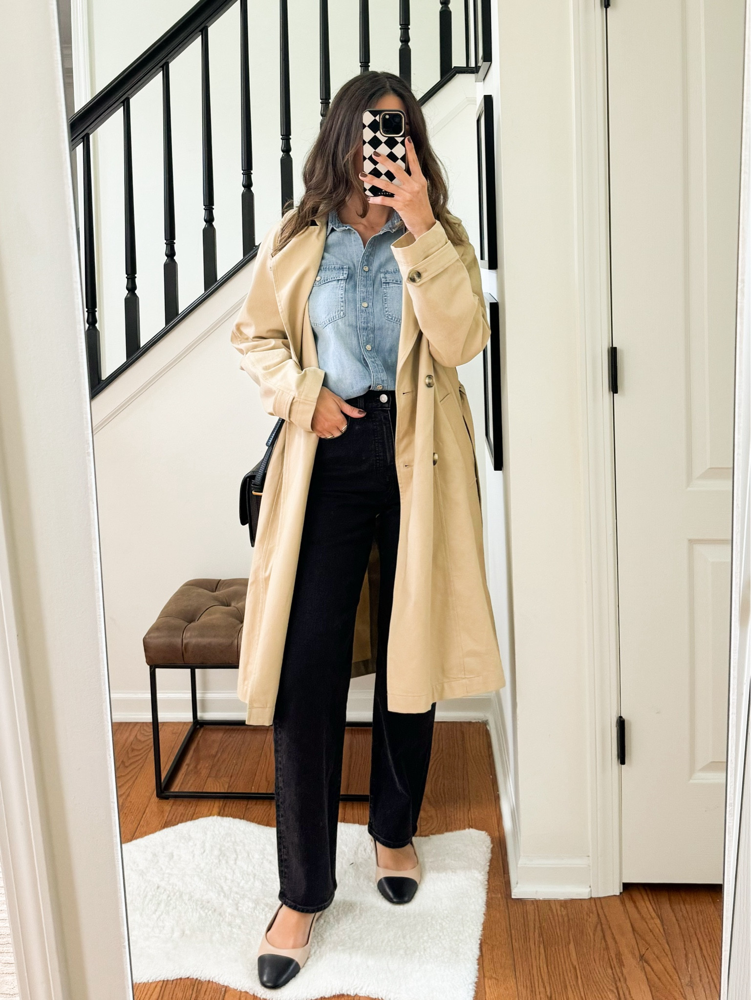 Fall capsule outfit 
Wearing:
• jeans tts 
• trench coat size XS (runs big!) I also linked a similar option
• denim shirt size 4

#LTKFallSale #LTKSeasonal #LTKStyleTip
