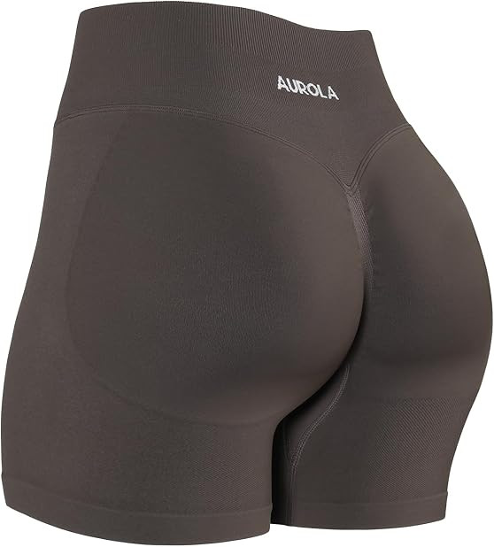 AUROLA Influence Workout Shorts for Women,2.5 3.5 4.5 5.5 6.5 No Roll Up Squat Proof Scrunch Seamless Compression Gym Short | Amazon (US)