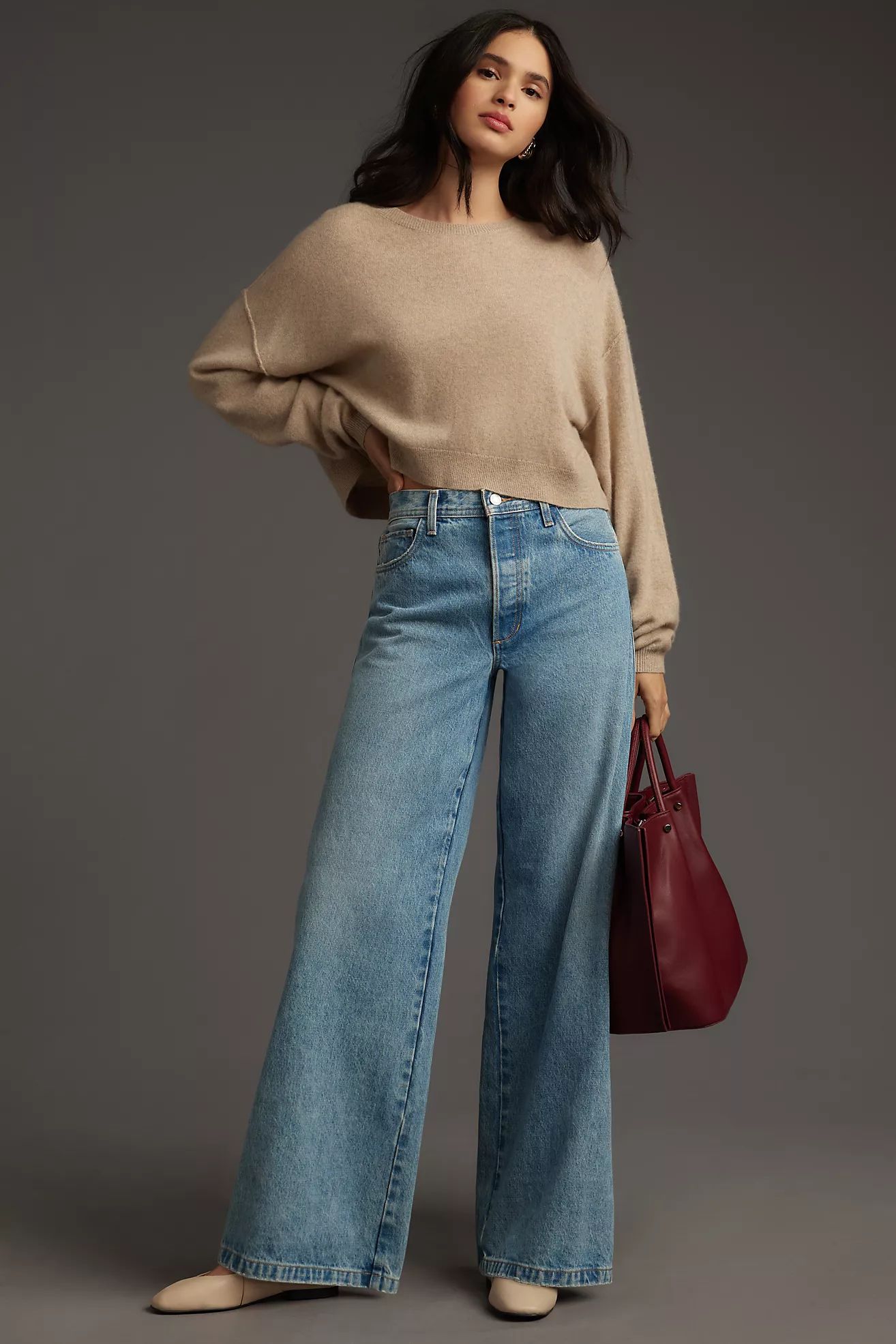 Favorite Daughter The Ollie Baggy Wide-Leg Jeans | Anthropologie (US)