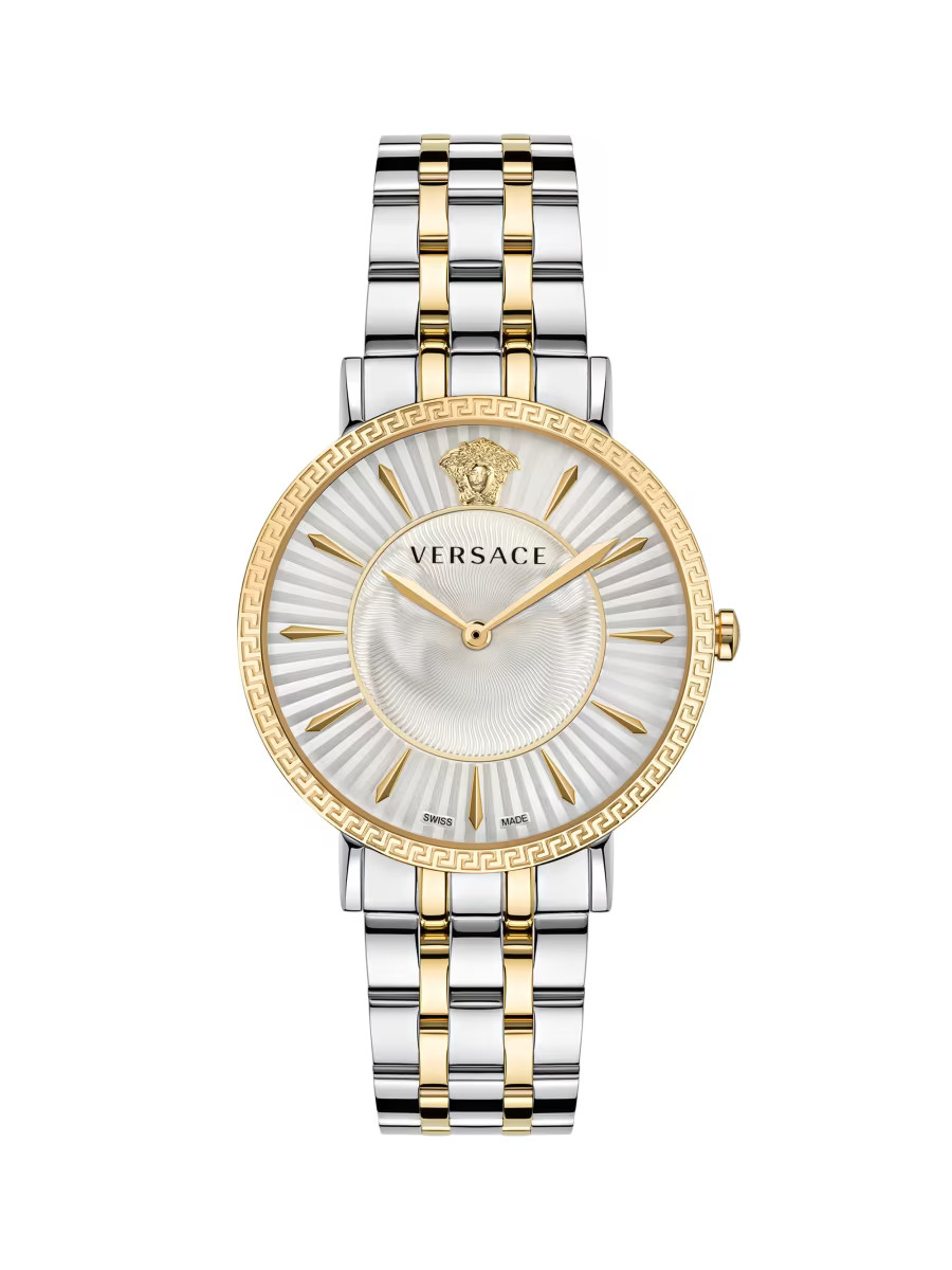 V-Eternal Two-Tone Stainless Steel Bracelet Watch/38MM | Saks Fifth Avenue