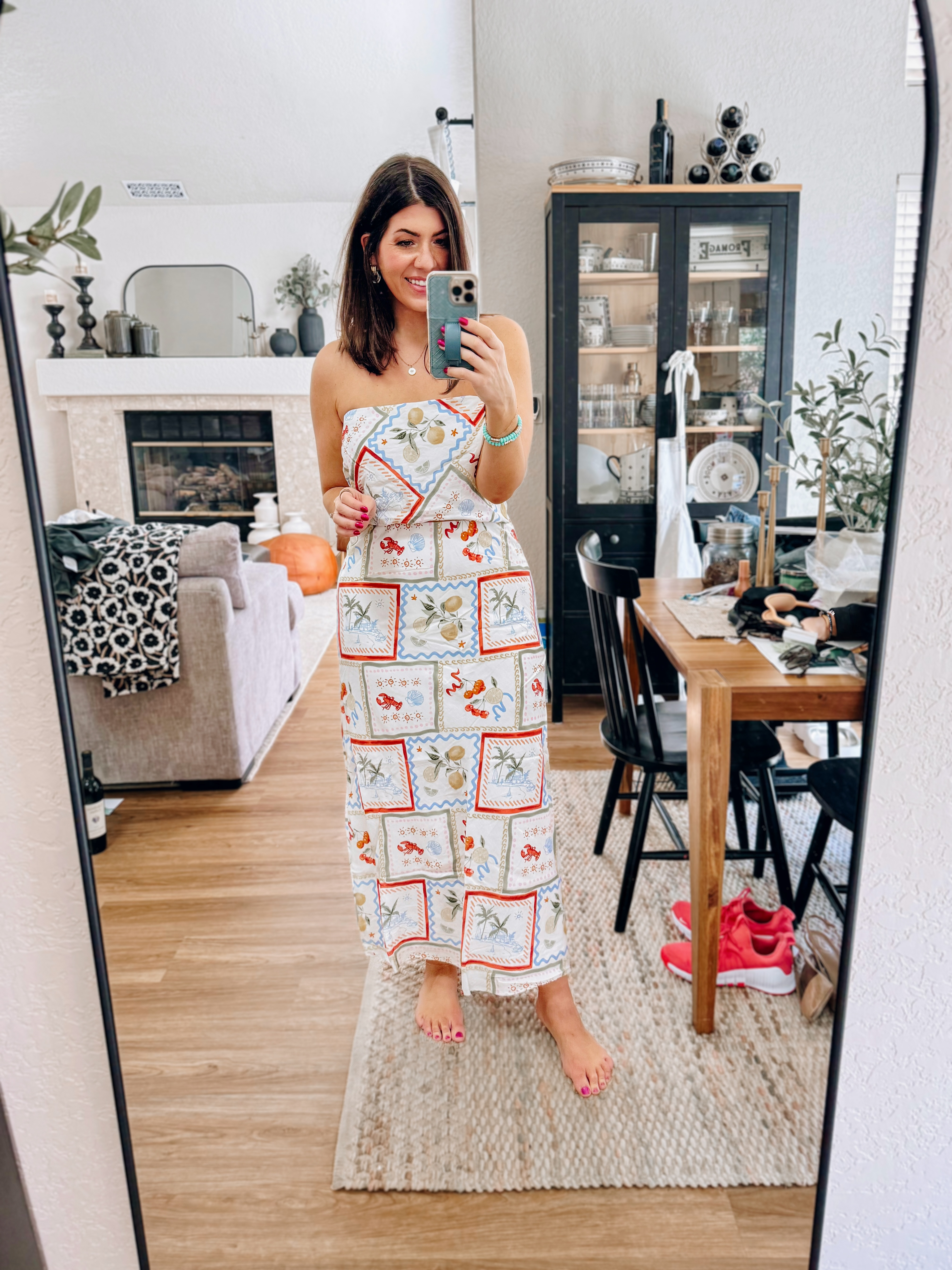 Use code SPRINGAF
in a medium handkerchief top but could size down (it has straps)
In a medium tall skirt  

#LTKSeasonal #LTKWedding #LTKMidsize