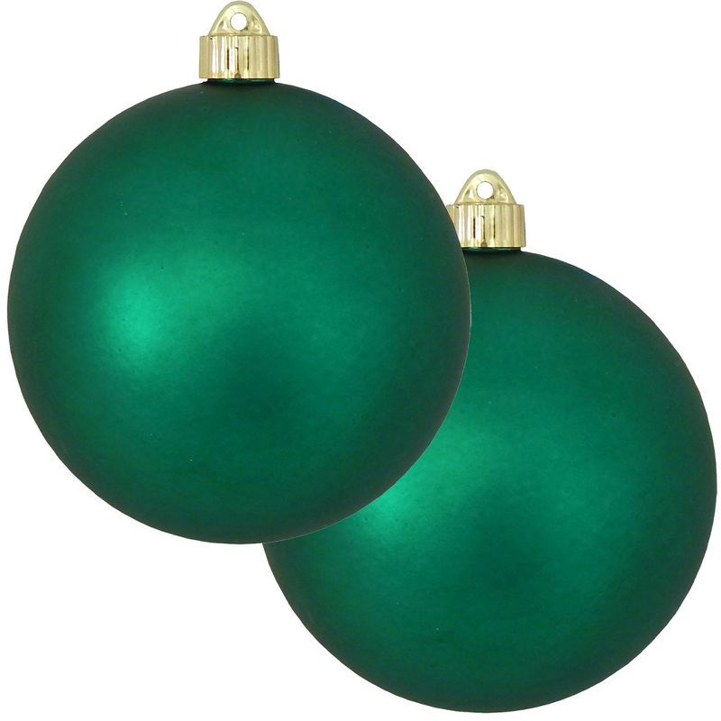 Christmas by Krebs 2ct Shamrock Green Shatterproof Christmas Ball Ornament  6" (150mm) | Target