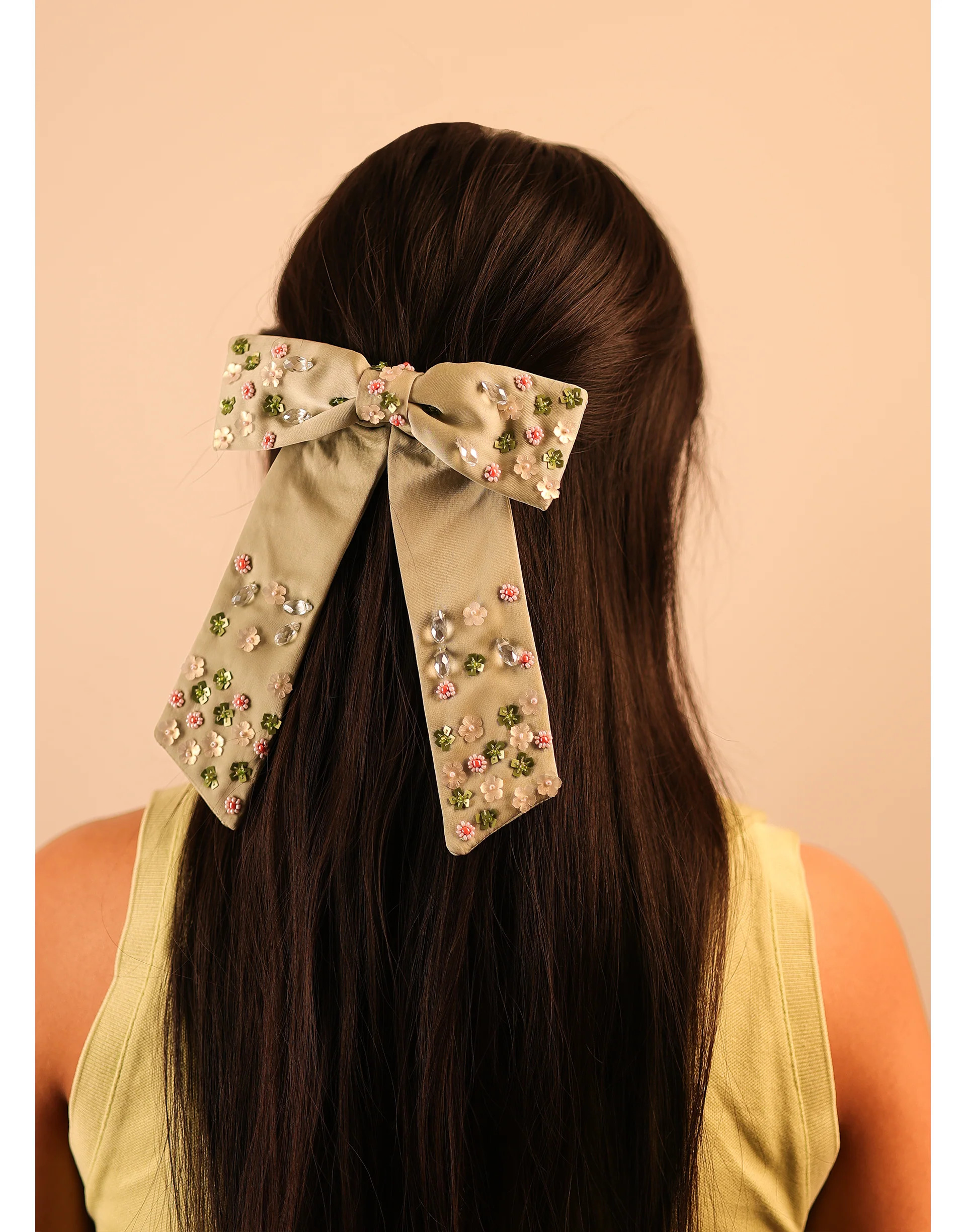 Floral Satin Bow | NamJosh
