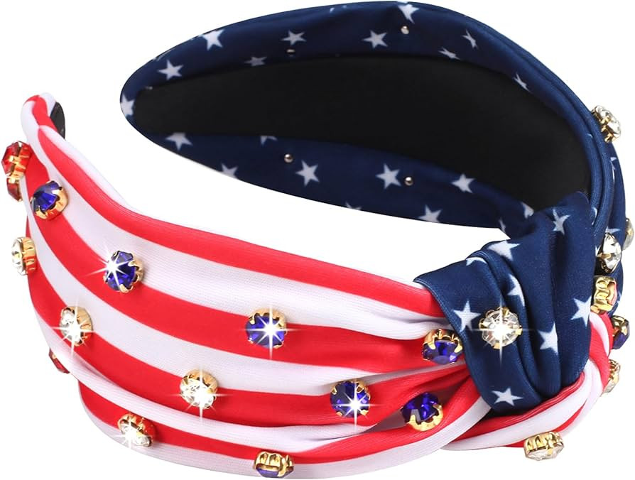 Budsmile American Flag Headbands for Women Girls Independence Day 4th of July Red White Blue Patr... | Amazon (US)