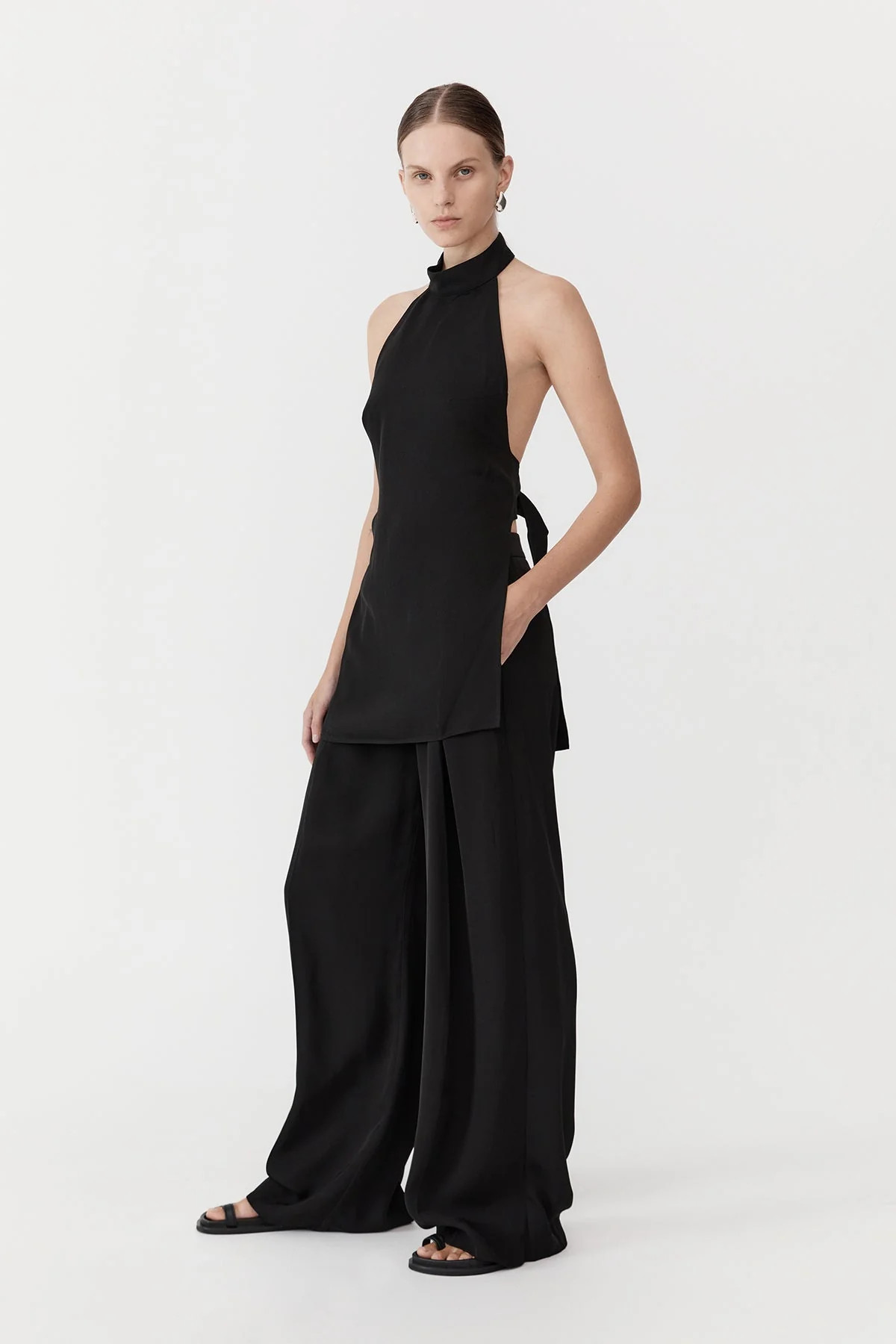 High Neck Tunic - Black | St. Agni (US, UK, EU)