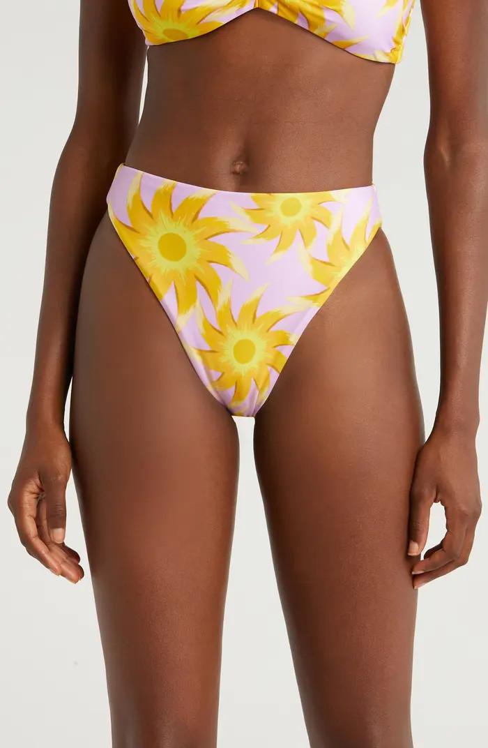 FARM Rio Sunny Side High Waist Bikini Bottoms | Nordstrom | Nordstrom