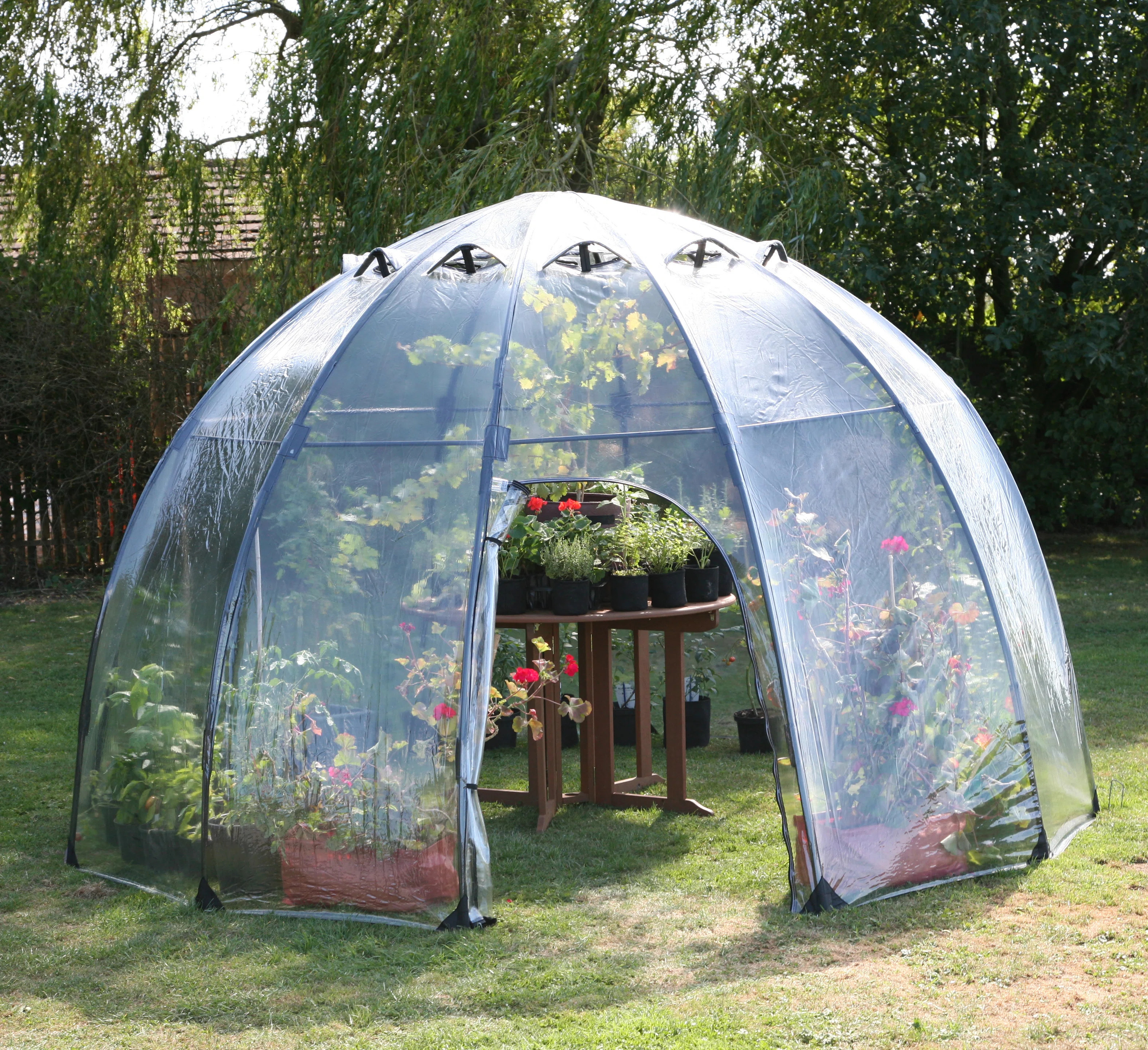 11.5 Ft. W x 11.5 Ft. D Large Sunbubble Walk-in Greenhouse | Wayfair North America