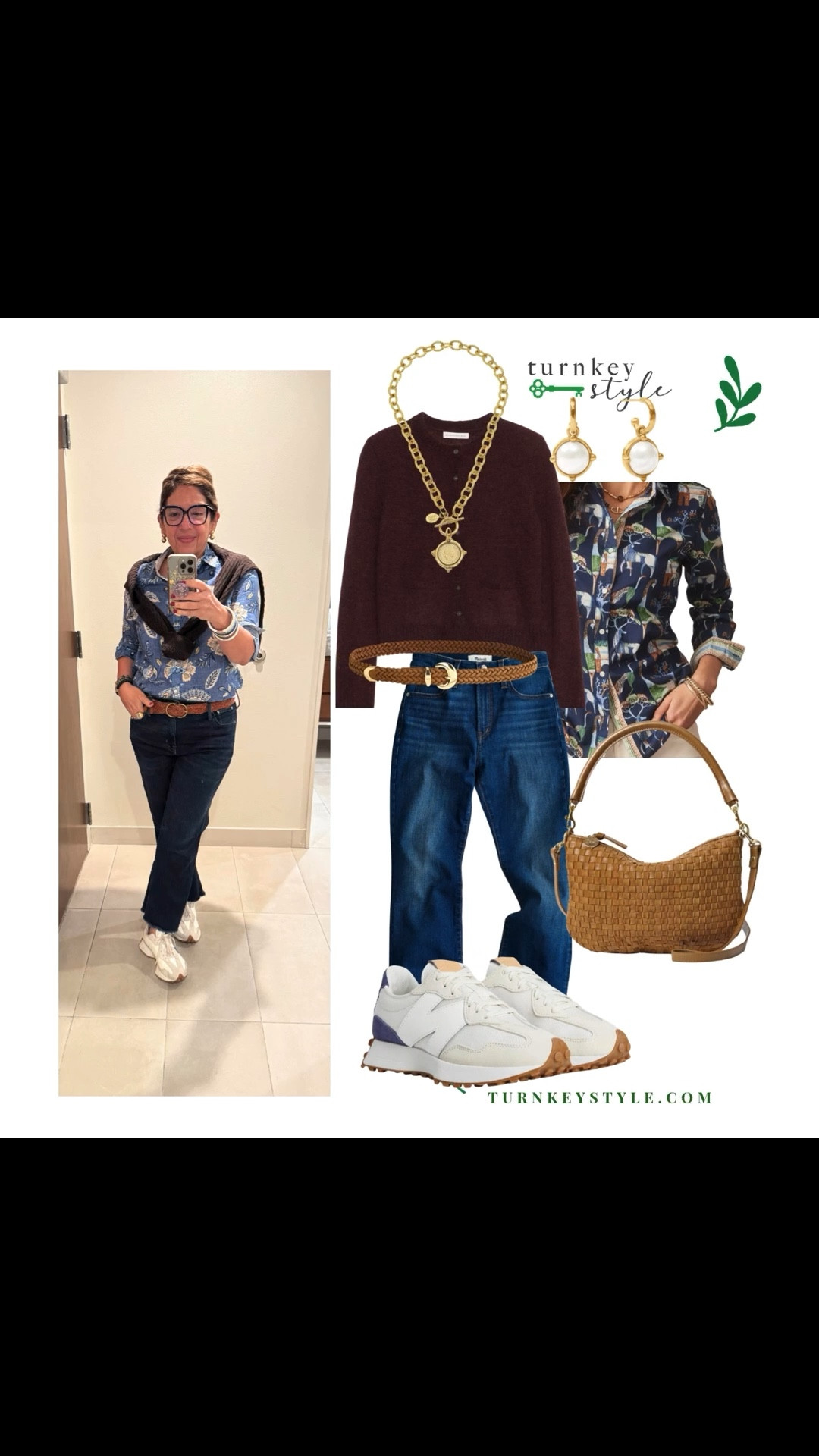 This was a travel day outfit. I wanted to feel put together and be comfortable. 
Wearing all vintage pieces from my closet. 
A button down shirt, brown cardigan, jeans and sneakers. 


#LTKSaleAlert #LTKOver40 #LTKPlusSize