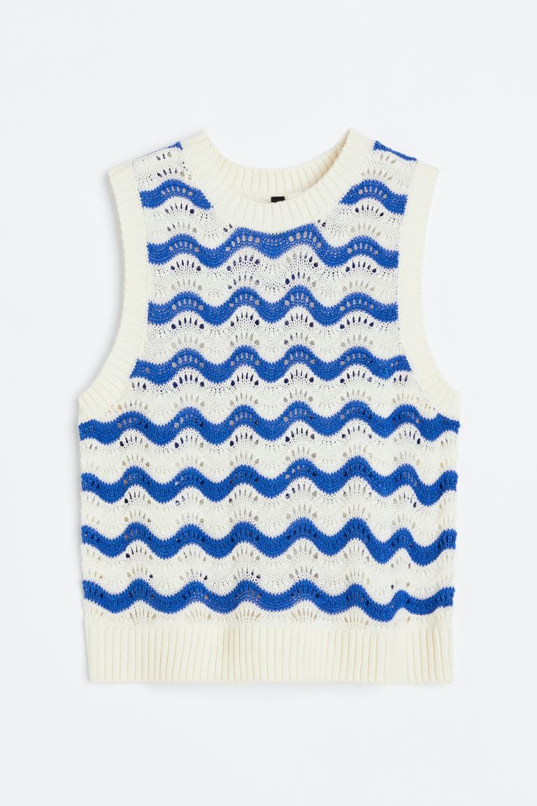 Pointelle-knit Sweater Vest | H&M (US)