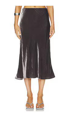 Marques ' Almeida Bias Midi Skirt in Gunmetal from Revolve.com | Revolve Clothing (Global)