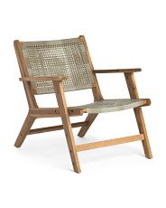Indoor Outdoor Woven Chair With Armrests | TJ Maxx