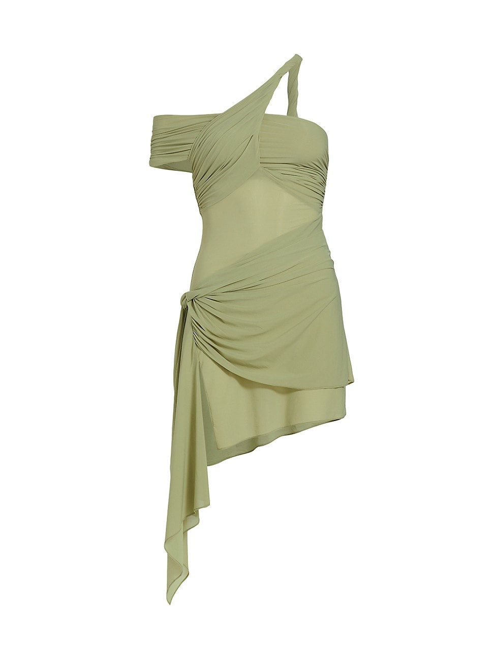 Women's Izel Asymmetric Minidress - Pistachio - Size XL | Saks Fifth Avenue