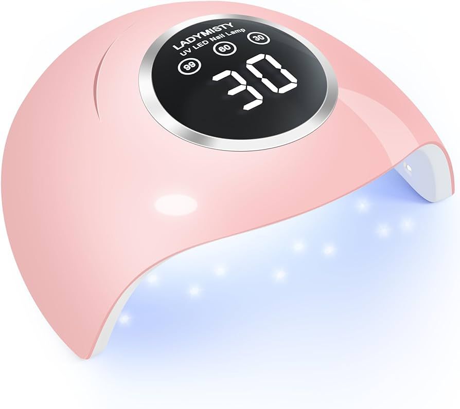 72W UV LED Nail Lamp Light Dryer for Nails Gel Polish with 18 Beads 3 Timer Setting & LCD Touch D... | Amazon (US)