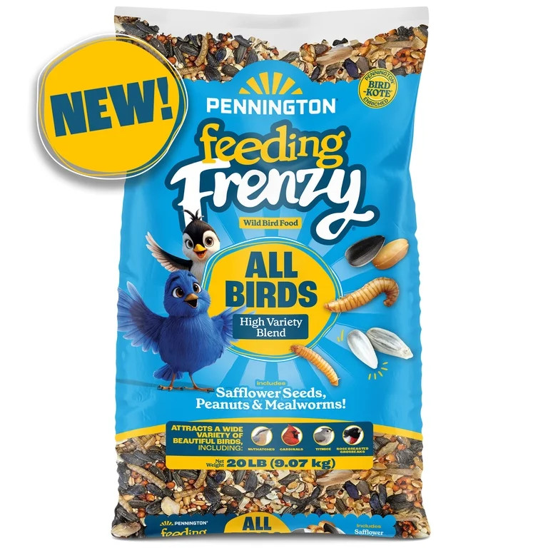Pennington Feeding Frenzy Wild Bird Seeds, Wild Bird Food Mix, 20 lb. | Walmart (US)