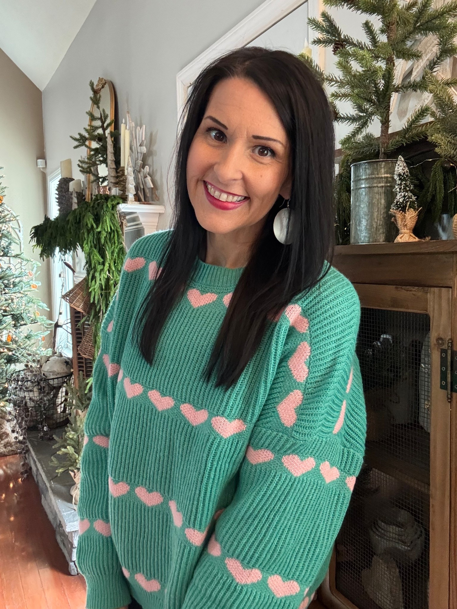Loving this cute and fun sweater for Valentine’s Day! It’s available in several colors too! I’m wearing a small (my normal size) and it’s an oversized fit  

#LTKWorkwear #LTKValentine #LTKSeasonal