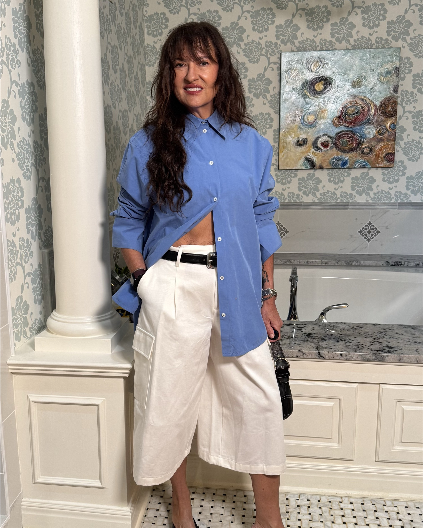 3 ways to style long Bermuda shorts! These are @Zara but I’ve linked several alternatives! These are the classy big sister of denim shorts! @toteme @khaite @Alo Yoga 

#LTKootd #LTKOver40 #LTKgrwm
