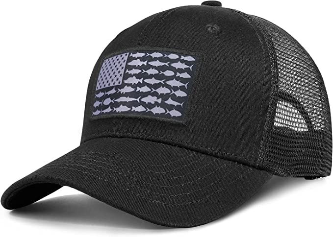 American Fish Flag Trucker Hats - Fishing Gifts for Men - Outdoor Snapback Fishing Hats Perfect f... | Amazon (US)