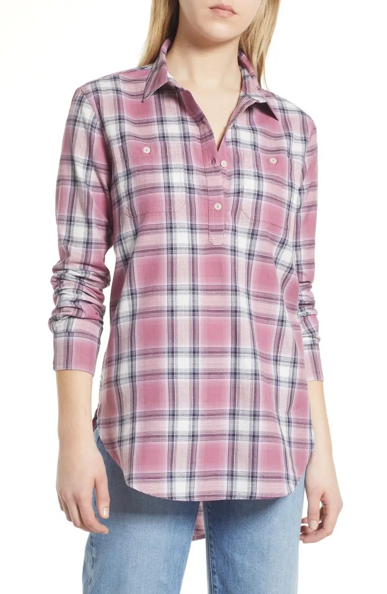 Plaid Long Sleeve Cotton Shirt | Nordstrom