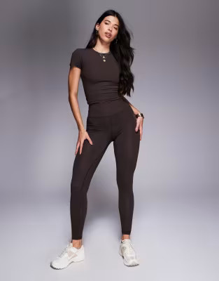 4505 Icon soft touch performance baby t-shirt in chocolate | ASOS (Global)