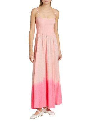 Ombré Slub Jersey Smocked Maxi Dress | Saks Fifth Avenue OFF 5TH