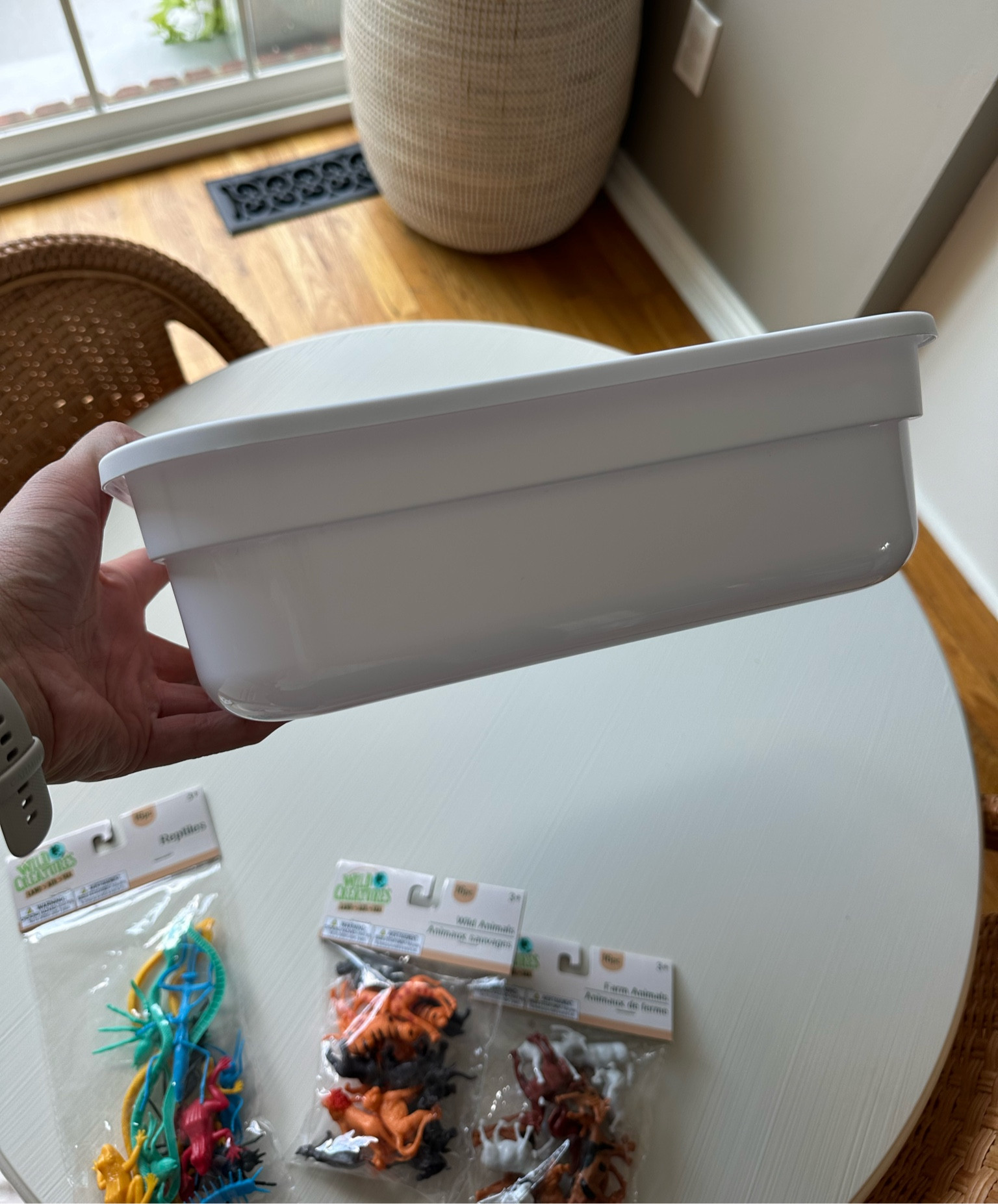 found the perfect $3 bins WITH LIDS to use for sensory play! 

I purchased three so I could make different ones: kinetic sand, rice, and non-tox play-doh! 

#LTKKids #LTKSummerSales #LTKBaby