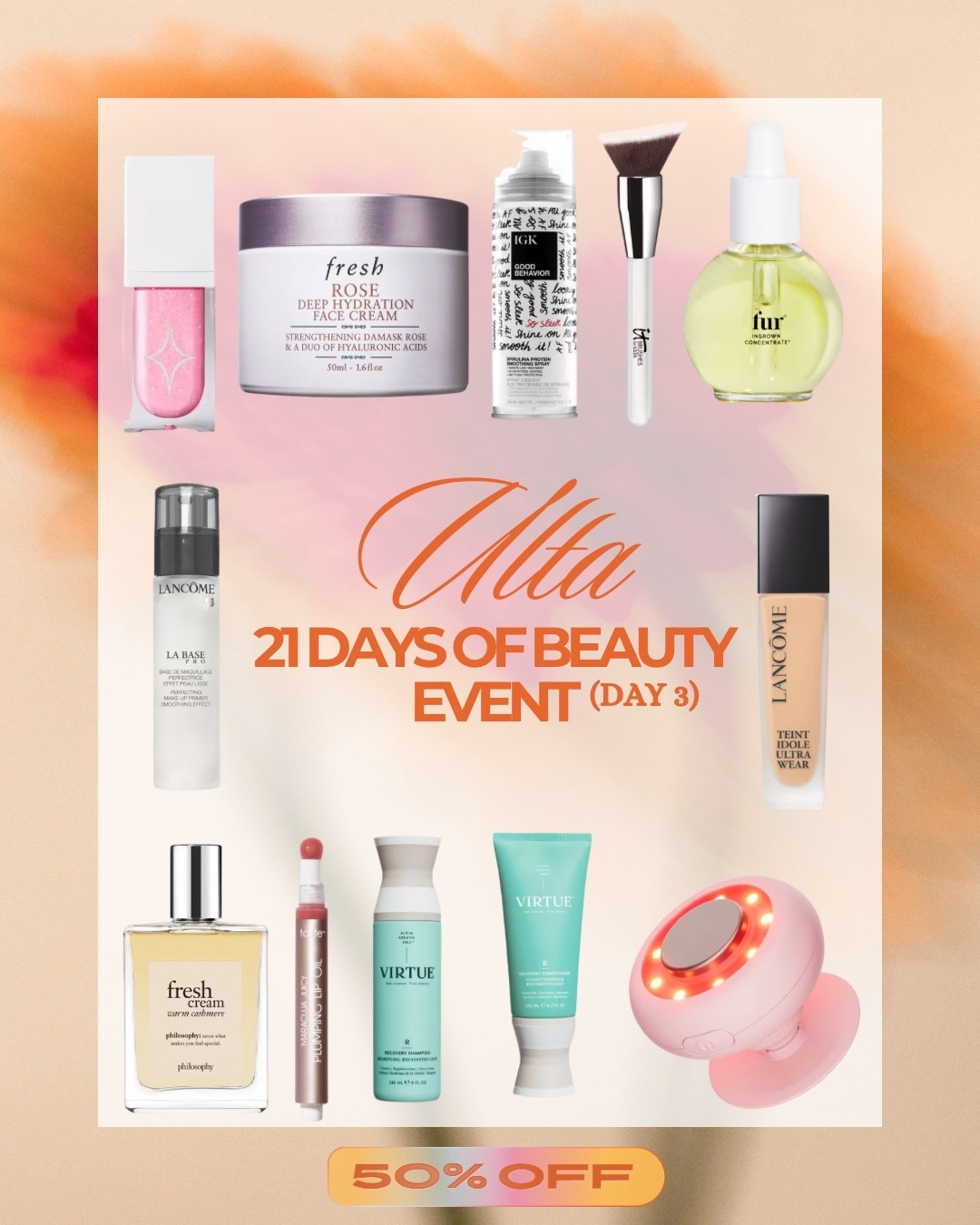 Day 3 of Ulta’s 21 Days of Beauty Event!! You’re not going to want to miss this!!🤩

#LTKBeauty #LTKSaleAlert #LTKFindsUnder50