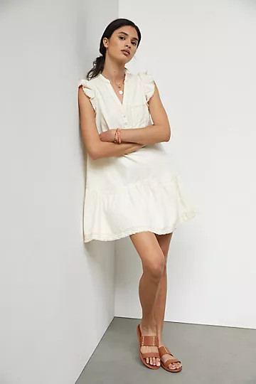 Pilcro Flounced Tunic Dress | Anthropologie (US)