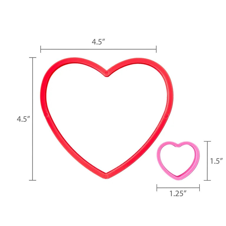 Heart Cookie Cutters, 6 Count, Valentine's Day by Way To Celebrate | Walmart (US)