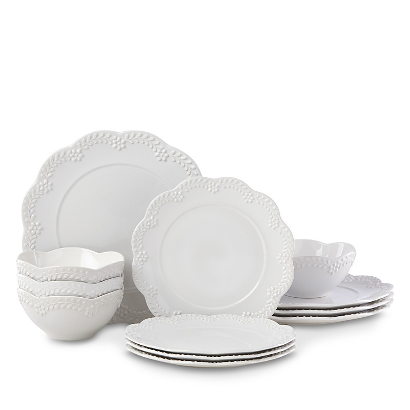 Lenox Chelse Muse Floral White 12 Piece Dinnerware Set | Bloomingdale's (US)