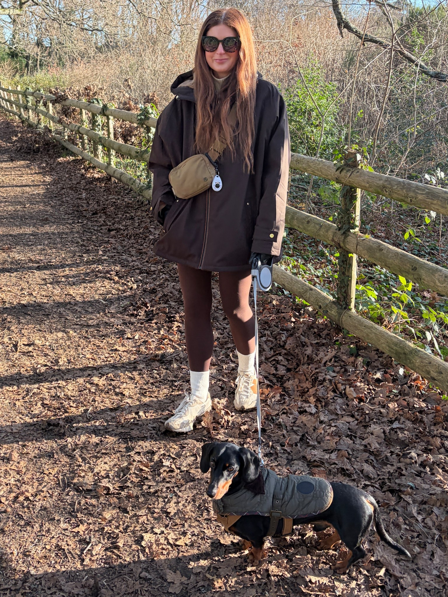 My go-to winter walk outfit for cold, frosty days ❄️ This Holland Cooper waterproof coat is my winter essential it’s fleece-lined, comes in so many gorgeous colours, and keeps me warm and dry on everyday walks. Styled with a neutral turtleneck, chocolate leggings, chunky trainers, and long socks for a comfy, practical winter look. 🤎🦮🌳 

#LTKstyletip #LTKuk #LTKwinter