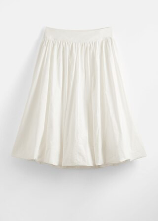 Midirock mit Ballonsaum - Weiß - & Other Stories DE | & Other Stories EU