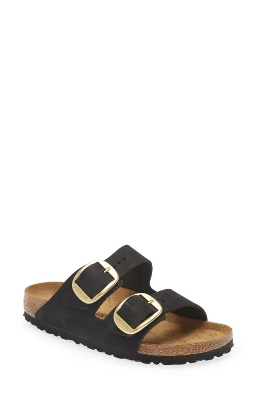 Birkenstock Arizona Big Buckle Slide Sandal in Black at Nordstrom, Size 10-10.5Us | Nordstrom