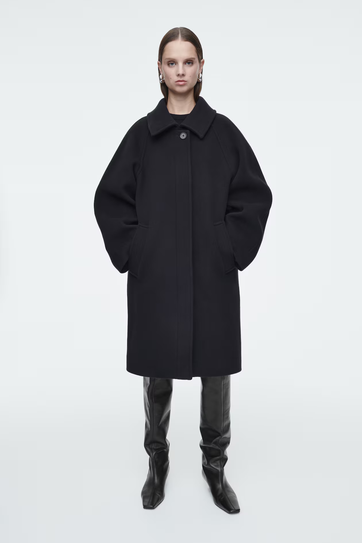OVERSIZED SINGLE-BREASTED WOOL COAT | H&M (UK, MY, IN, SG, PH, TW, HK)