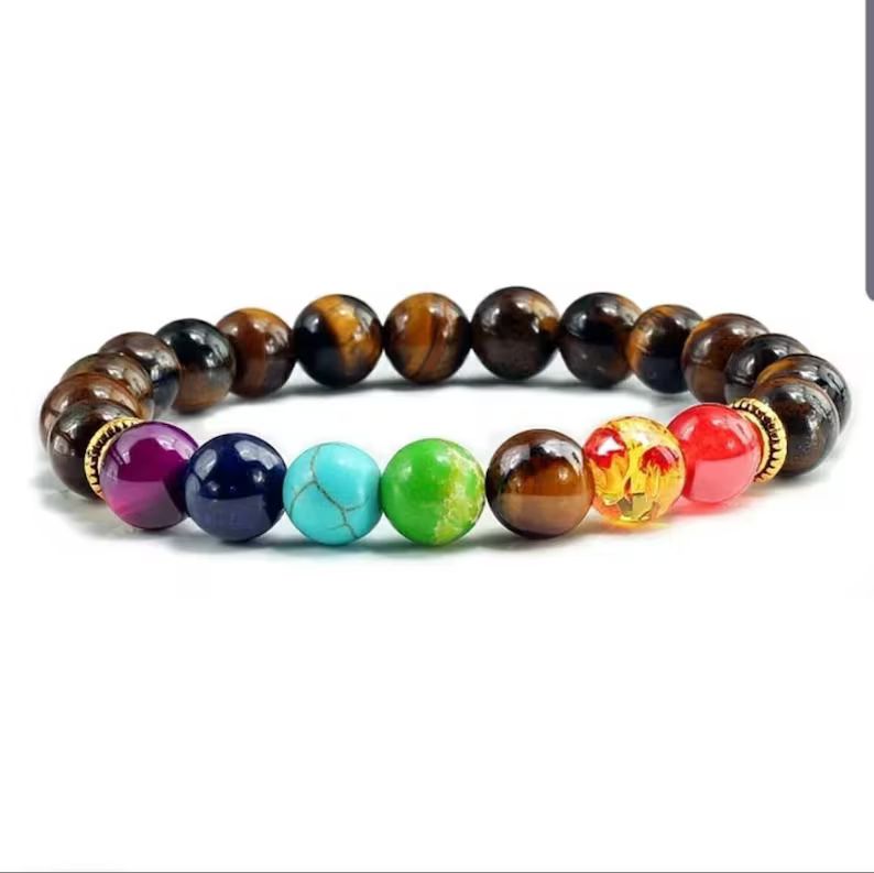 7 Chakra Bracelet , Seven Chakra jewelry, Spiritual Bracelet, Mindfulness Gift, Wrist Mala Bracel... | Etsy (US)