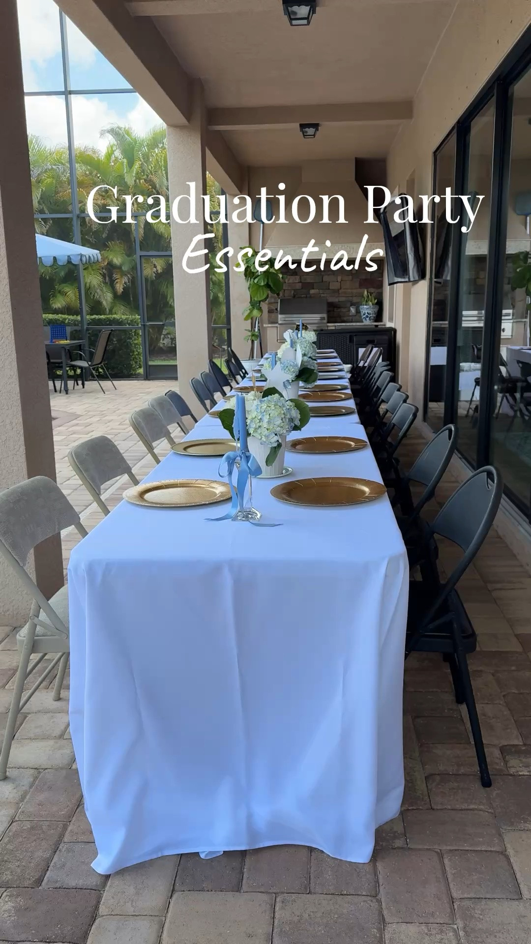 🎓🍽️Graduation Party! We celebrated our daughter’s high school graduation this past weekend! We borrowed tables & chairs from our neighbors, covered all the tables with white tablecloths, placed gold charger plates on each setting, created beautiful centerpieces with fresh blue & white hydrangeas from our local grocery store, and added some fun grad signs from the dollar store!

Hosting & Entertaining | Budget-Friendly Grad Party | High School Graduation Party | Outdoor Entertaining | Amazon | Amazon Home

#LTKmomlife #LTKHome