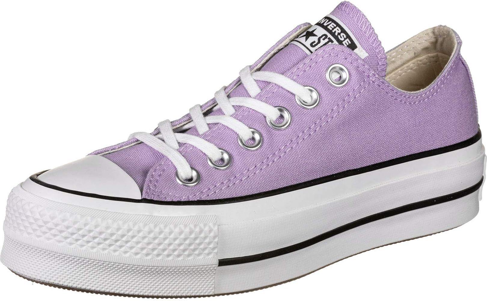 Converse Chuck Taylor Lift Womens Shoes Size 8.5, Color: Washed Lilac/Black/White | Amazon (US)