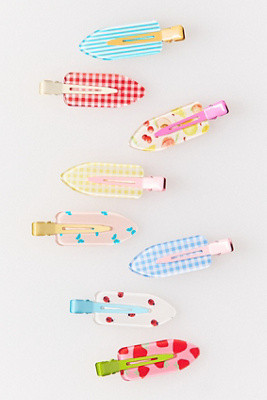 Picnic Collection Printed Crease-Free Clips, Set of 8 | Anthropologie (US)