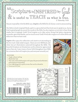 Tyndale NLT Inspire Bible (Hardcover, Aquamarine): Journaling Bible with Over 400 Illustrations t... | Amazon (US)
