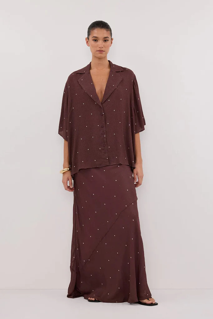 MELROSE WALNUT MIDI SKIRT | DISSH