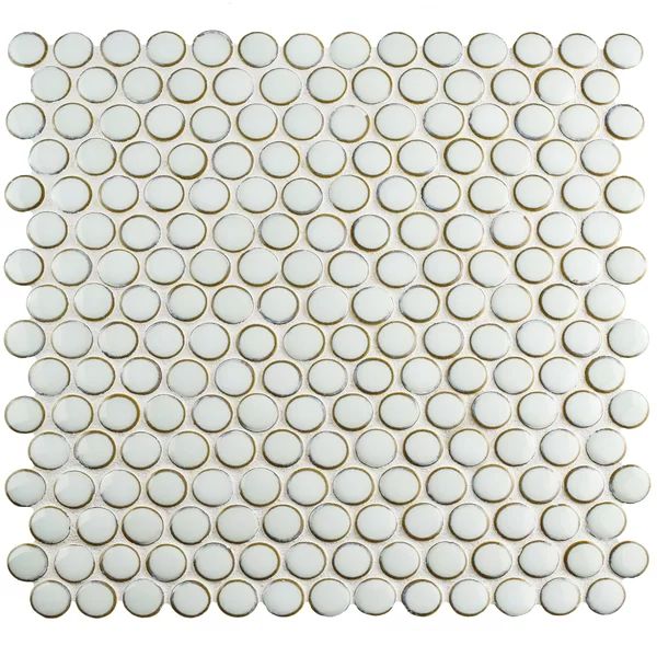Penny 0.8" x 0.8" Porcelain Mosaic Tile | Wayfair North America
