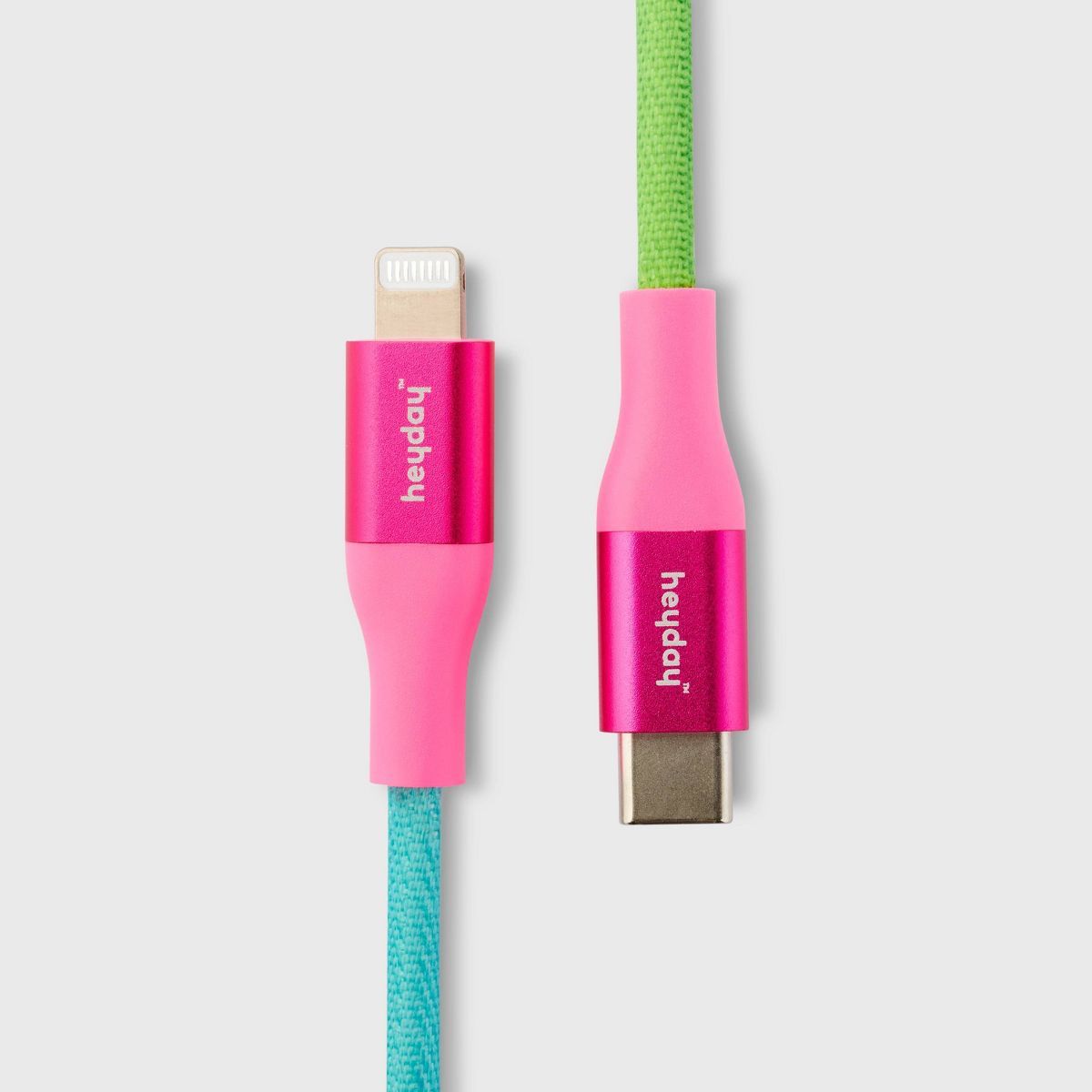 Lightning to USB-C Neon Braided Cable - heyday™ | Target