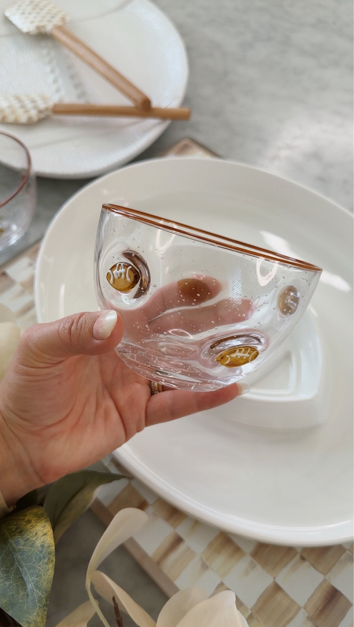 These cute football bowls are the perfect set of two for chips, dips, and all things Game Day!

#footballseason #fallhosting #hostingtips #footballplatter #football #hosting #kitchen #serveware

#LTKfoodie #LTKSeasonal #LTKHome