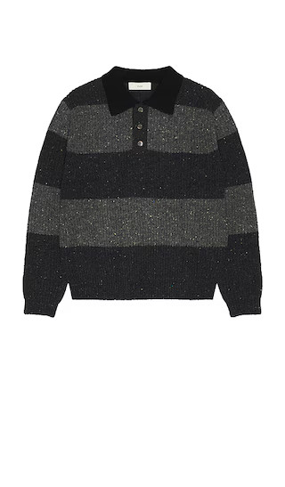 Chunky Rugby Sweater in Grey & Charcoal Grey | Revolve Clothing (Global)