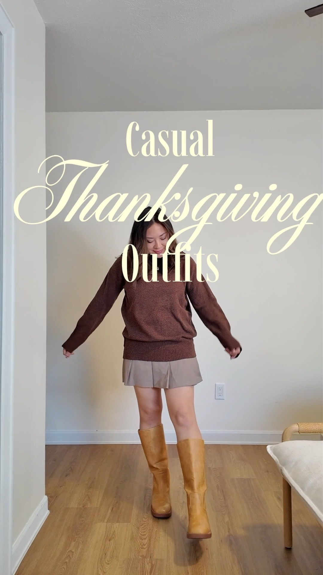 Thanksgiving casual outfits ✨ 
Perfect for hanging around the living room/dining room with loved ones while enjoying all the delicious  food this Thanksgiving! 

#thanksgivingoutfits #casualoutfits

#LTKgrwm #LTKootd #LTKHoliday