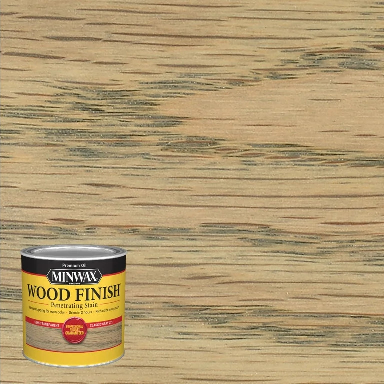 Minwax Wood Finish Penetrating Stain, Classic Gray, 1/2 Pint | Walmart (US)
