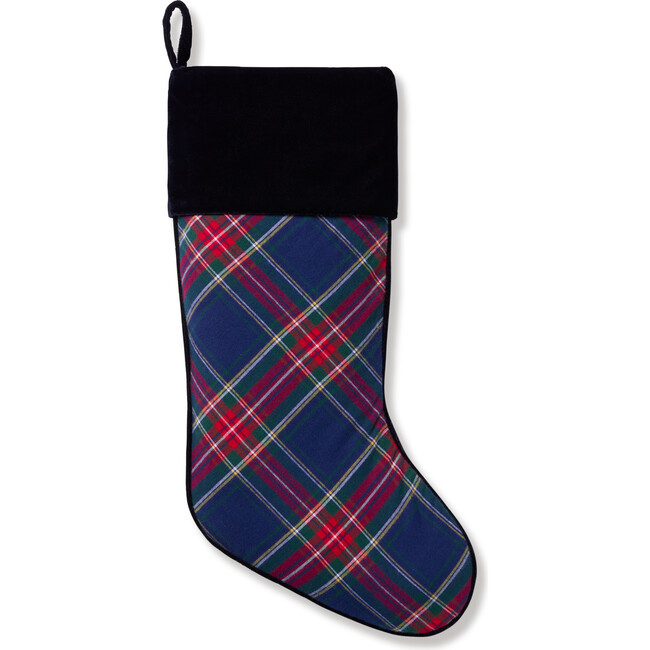 Petite Plume | Christmas Stocking, Windsor Tartan (Navy Blue) | Maisonette | Maisonette