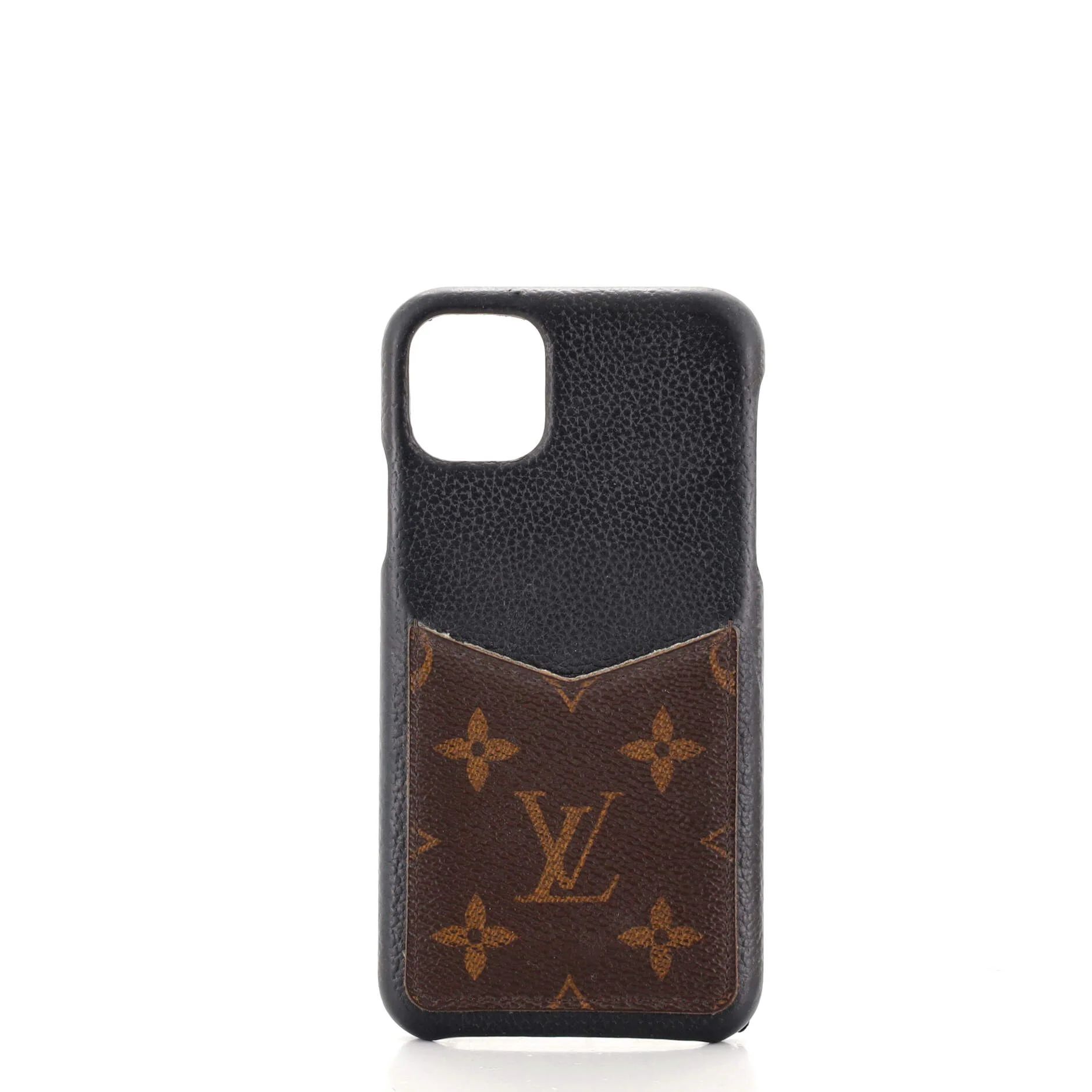 Louis Vuitton Bumper Case Leather with Monogram Canvas iPhone 11 Pro Max | Rebag